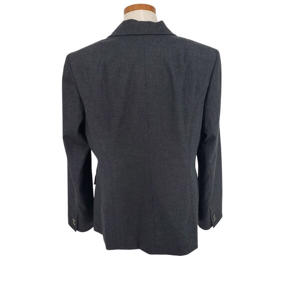 Jones New York Womens 14 Suit Blazer Charcoal Gray Washable New With Tags - Picture 3 of 9